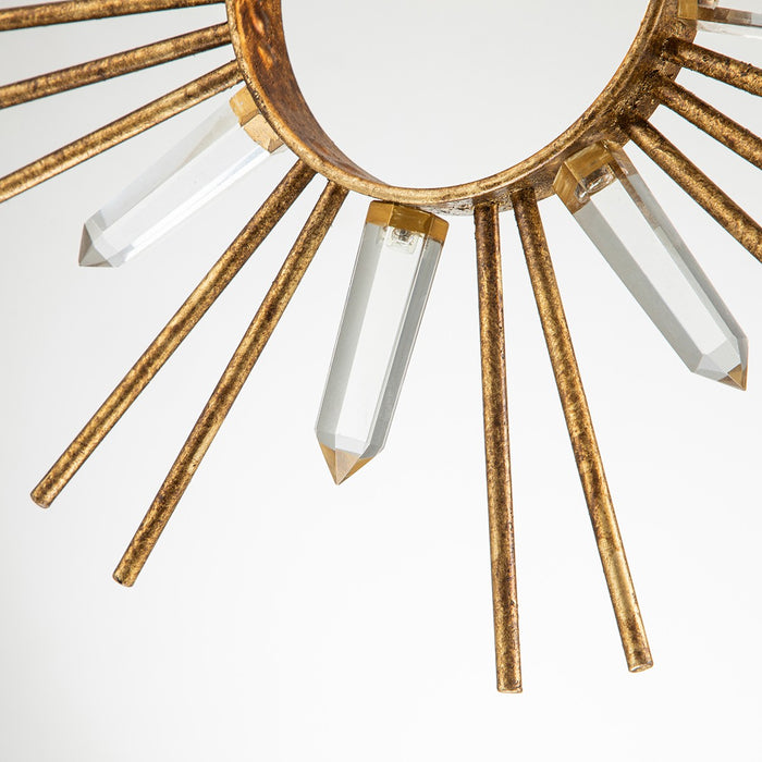 Lucas + McKearn PD90647G-1 One Light Pendant, Gold Leaf