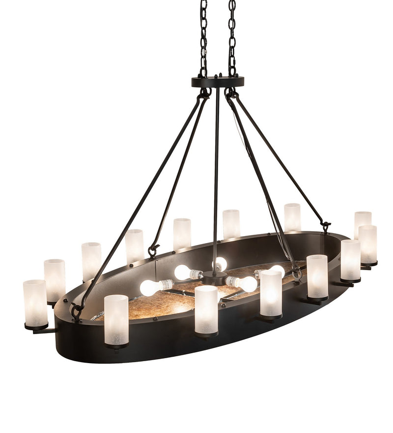 Meyda Tiffany 252650 LED Chandelier, Textured Black