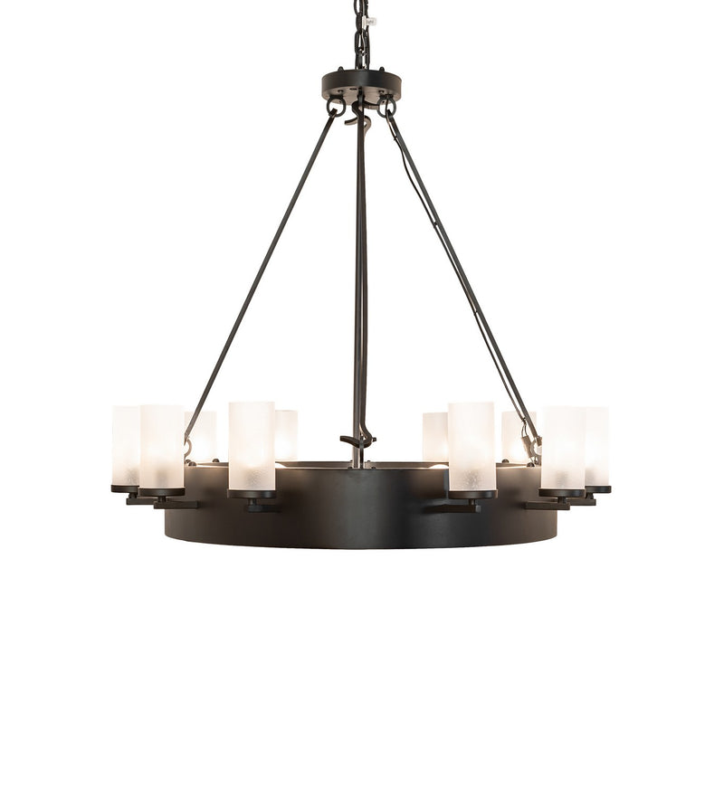 Meyda Tiffany 252650 LED Chandelier, Textured Black