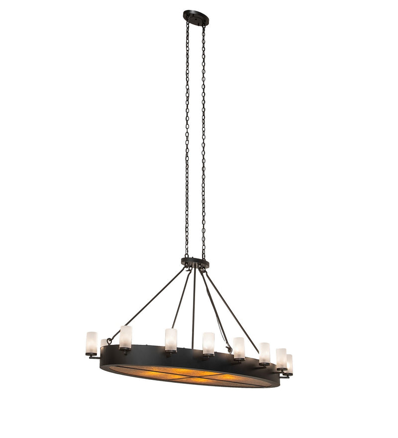 Meyda Tiffany 252650 LED Chandelier, Textured Black