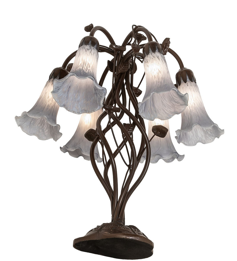 Meyda Tiffany 255813 Six Light Table Lamp, Mahogany Bronze