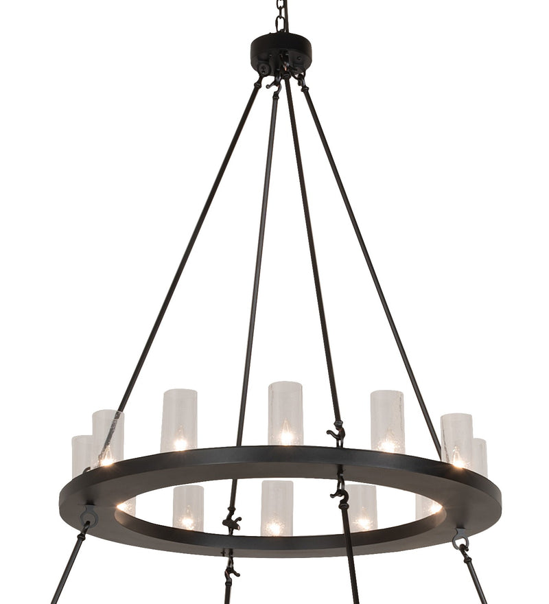 Meyda Tiffany 256800 28 Light Chandelier, Textured Black