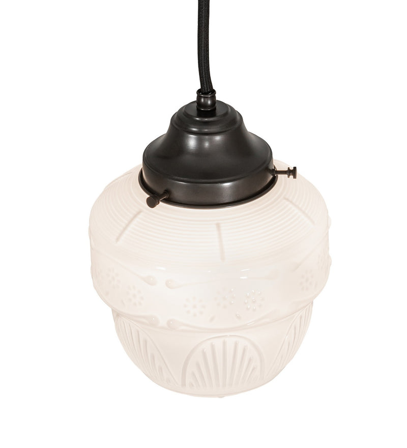 Meyda Tiffany 257314 One Light Mini Pendant, Craftsman Brown