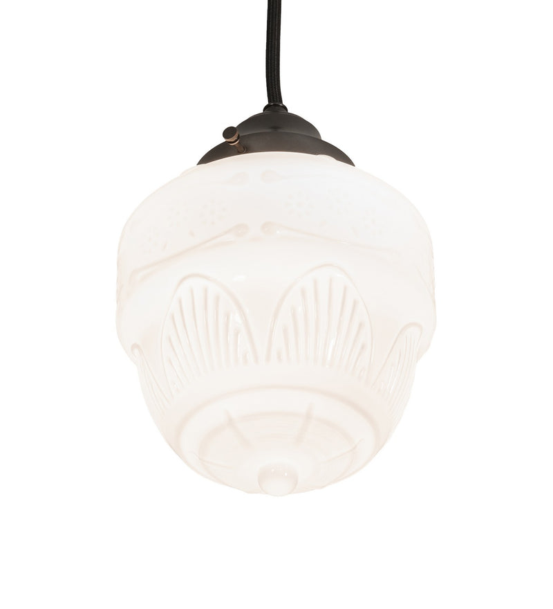 Meyda Tiffany 257314 One Light Mini Pendant, Craftsman Brown