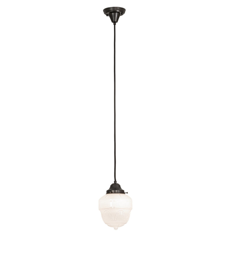 Meyda Tiffany 257314 One Light Mini Pendant, Craftsman Brown