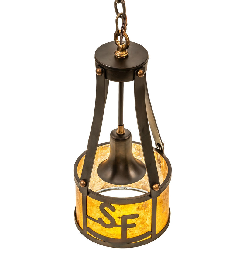 Meyda Tiffany 257430 One Light Pendant, Dark Burnished Antique Copper