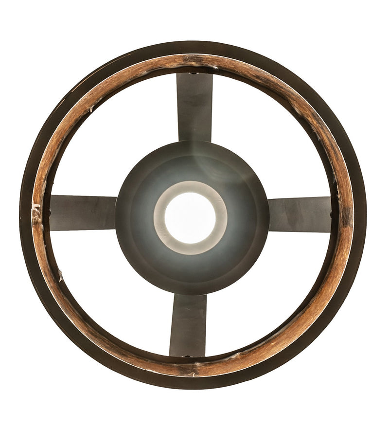 Meyda Tiffany 257430 One Light Pendant, Dark Burnished Antique Copper