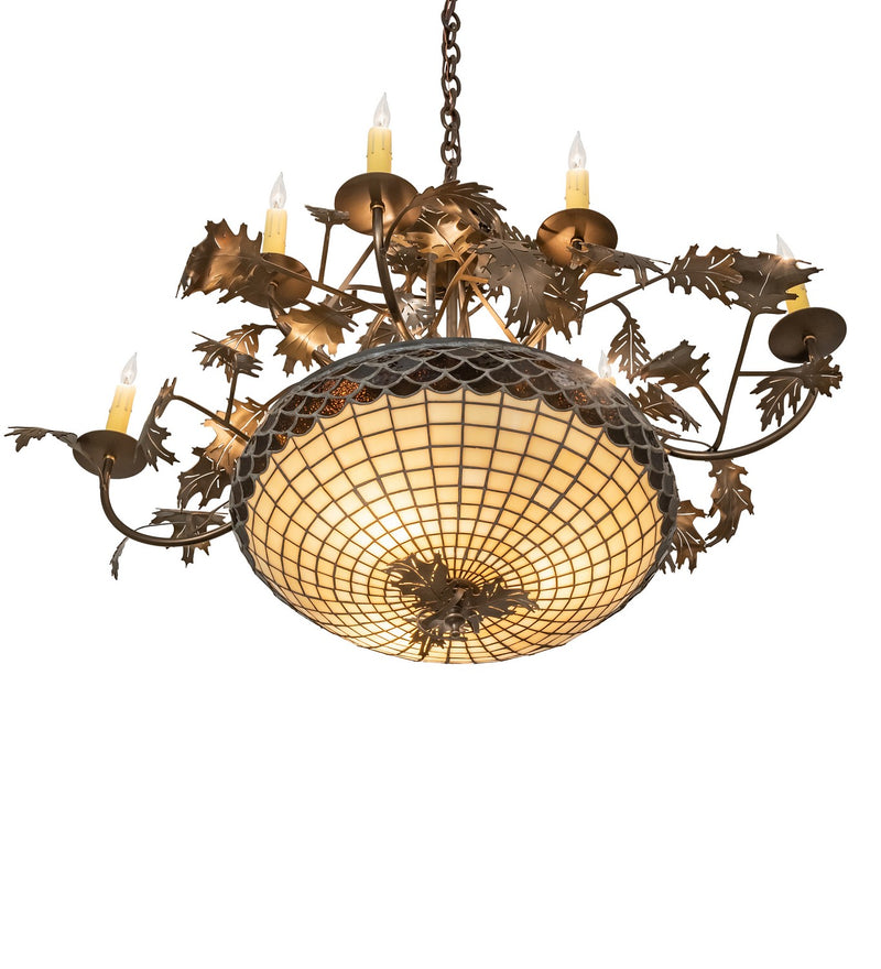 Meyda Tiffany 259045 11 Light Chandelier, Antique Copper