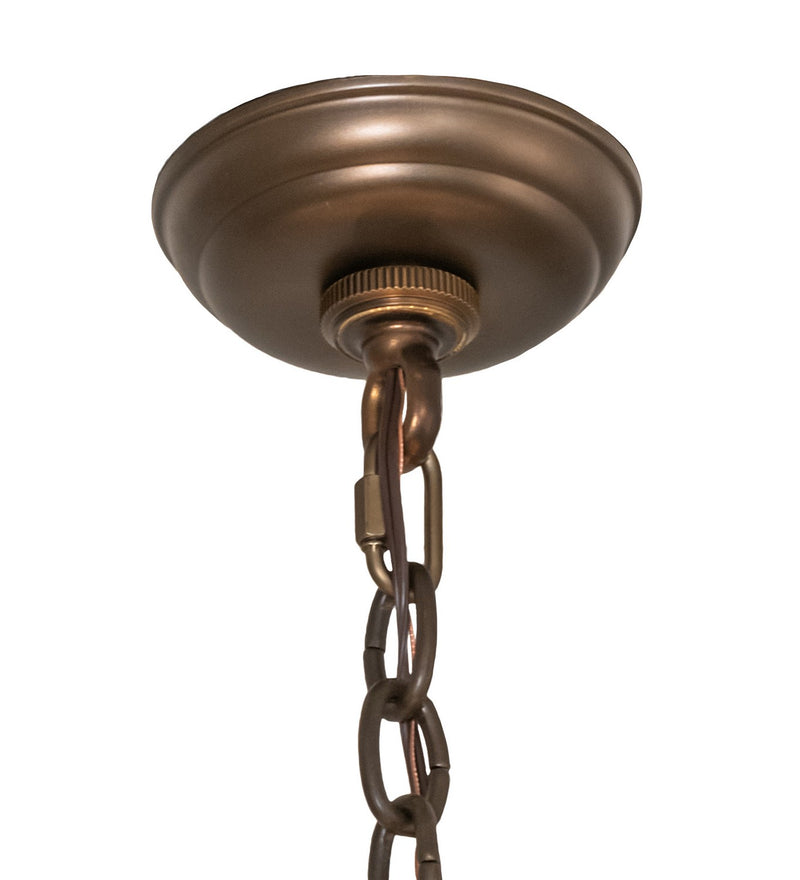 Meyda Tiffany 259045 11 Light Chandelier, Antique Copper
