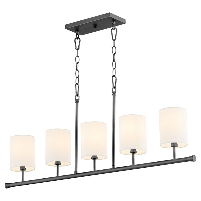 Quorum 647-5-59 Five Light Chandelier, Matte Black