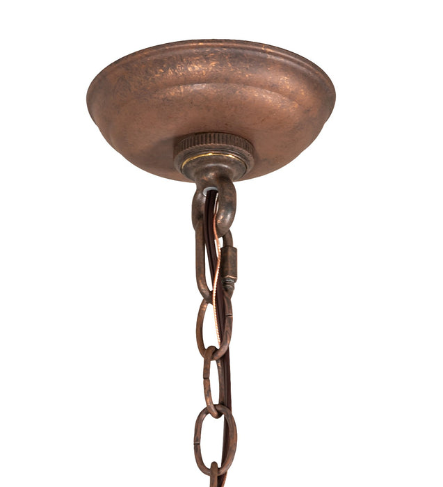 Meyda Tiffany 257372 Four Light Chandelier, Antique Rust