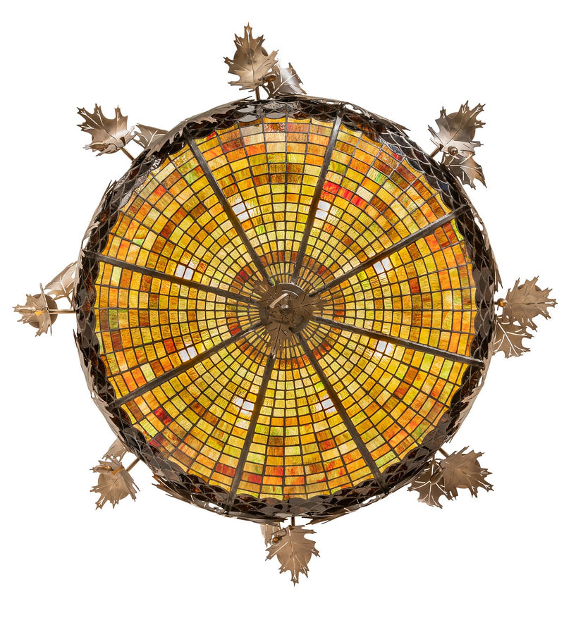Meyda Tiffany 258340 16 Light Semi-Flushmount, Antique Copper