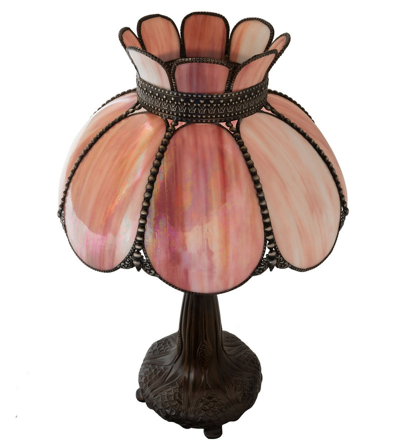 Meyda Tiffany 259882 Two Light Table Lamp, Mahogany Bronze