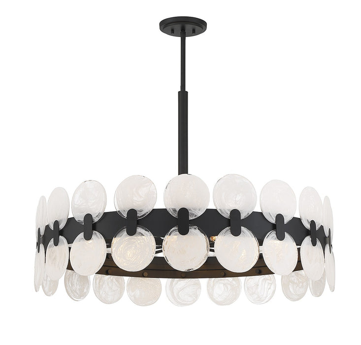 Savoy House 1-3722-10-89 Ten Light Chandelier, Matte Black