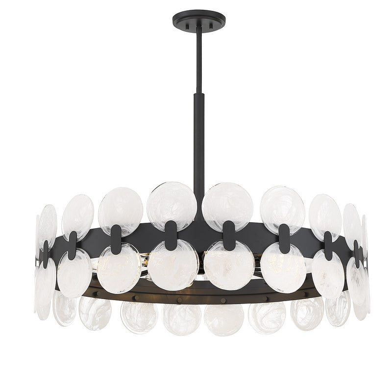 Savoy House 1-3722-10-89 Ten Light Chandelier, Matte Black