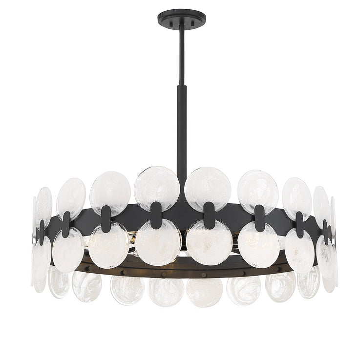 Savoy House 1-3722-10-89 Ten Light Chandelier, Matte Black