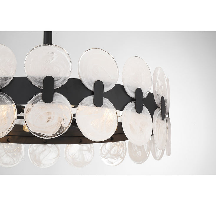Savoy House 1-3722-10-89 Ten Light Chandelier, Matte Black