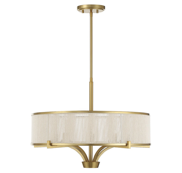 Savoy House 1-7751-5-322 Five Light Chandelier, Warm Brass