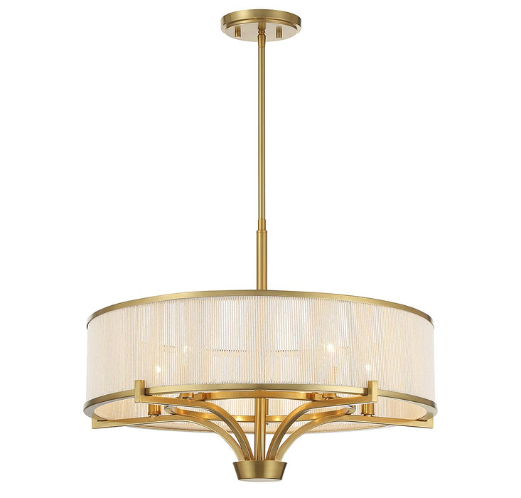 Savoy House 1-7751-5-322 Five Light Chandelier, Warm Brass