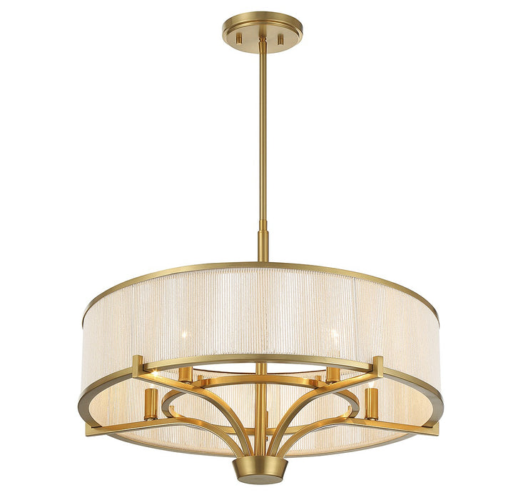 Savoy House 1-7751-5-322 Five Light Chandelier, Warm Brass