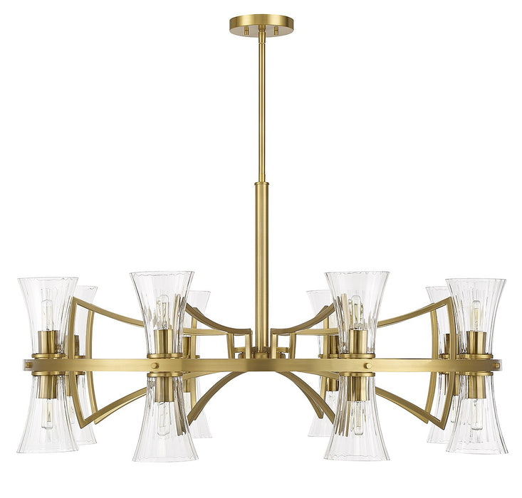 Savoy House 1-9705-16-322 16 Light Chandelier, Warm Brass