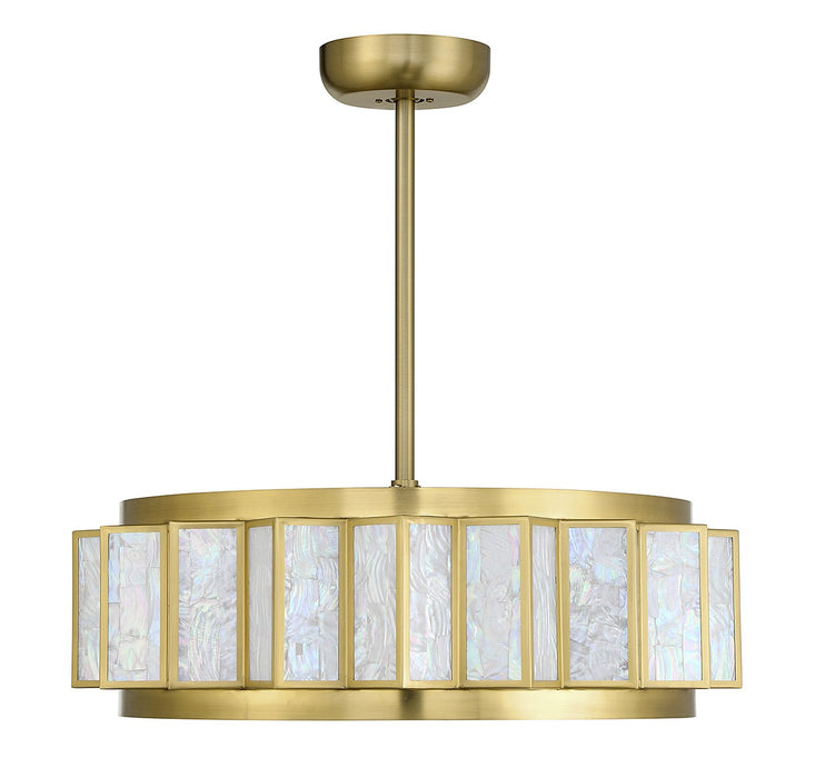 Savoy House 28-FD-690-322 LED Fan D'Lier, Warm Brass
