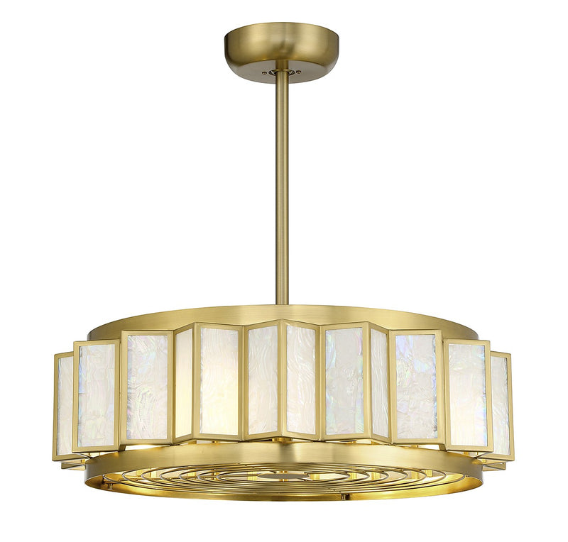 Savoy House 28-FD-690-322 LED Fan D'Lier, Warm Brass