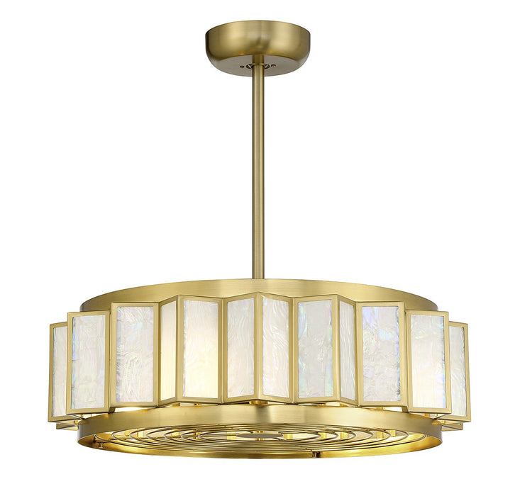 Savoy House 28-FD-690-322 LED Fan D'Lier, Warm Brass