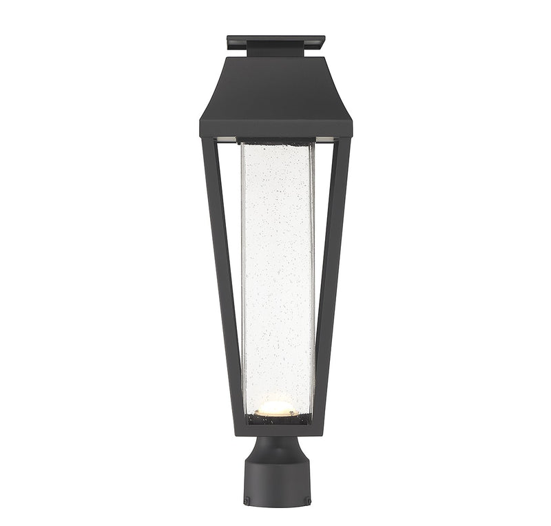 Savoy House 5-356-BK LED Outdoor Post Lantern, Matte Black
