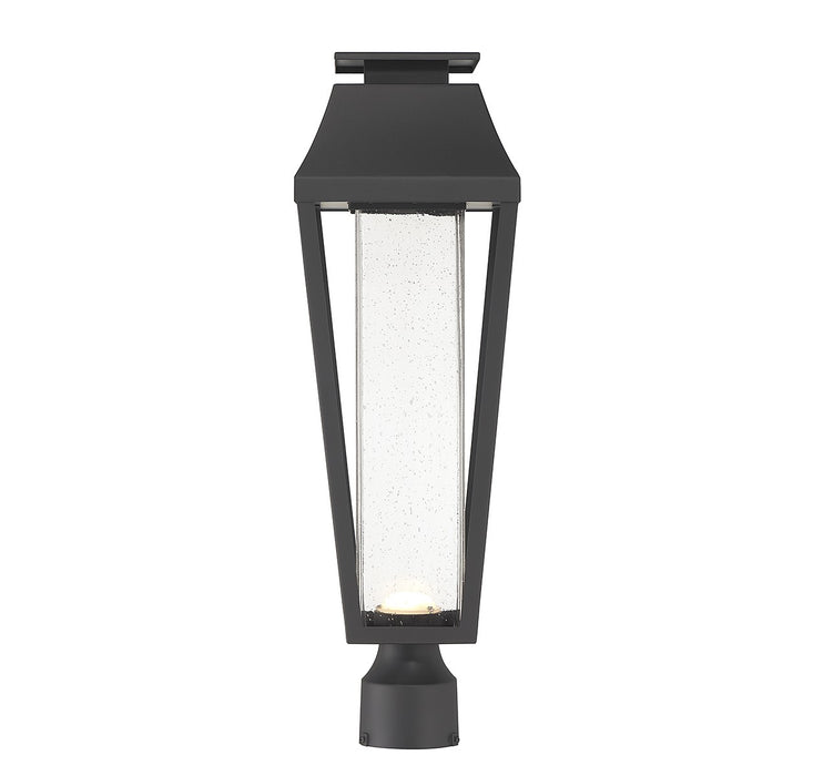 Savoy House 5-356-BK LED Outdoor Post Lantern, Matte Black