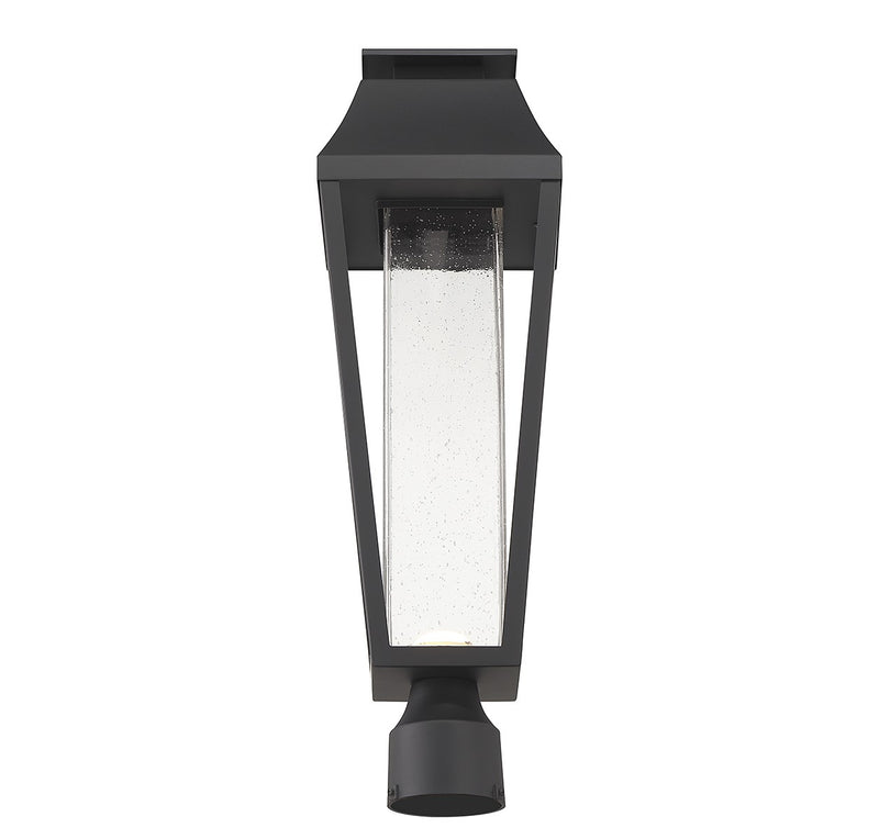 Savoy House 5-356-BK LED Outdoor Post Lantern, Matte Black
