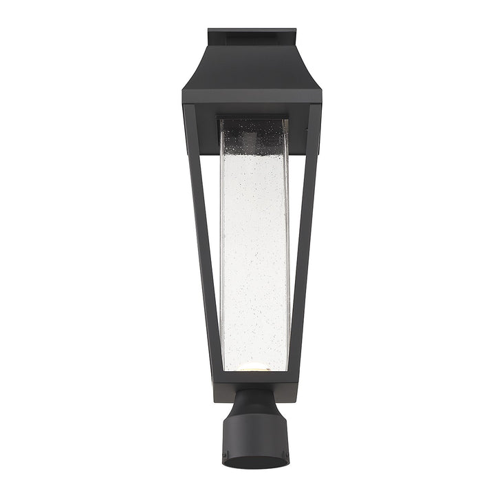 Savoy House 5-356-BK LED Outdoor Post Lantern, Matte Black