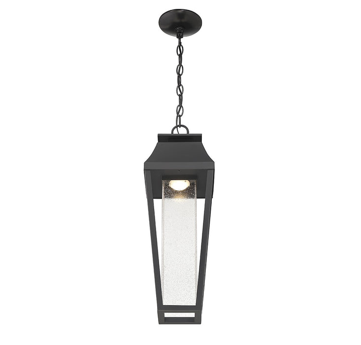 Savoy House 5-357-BK LED Outdoor Hanging Lantern, Matte Black