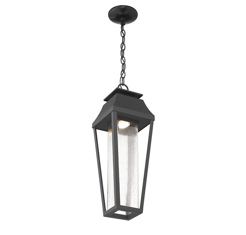 Savoy House 5-357-BK LED Outdoor Hanging Lantern, Matte Black