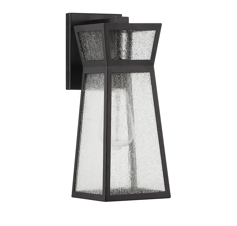 Savoy House 5-634-BK One Light Outdoor Wall Lantern, Matte Black