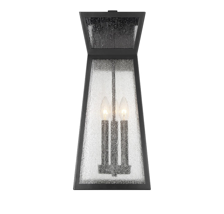 Savoy House 5-636-BK Three Light Outdoor Wall Lantern, Matte Black