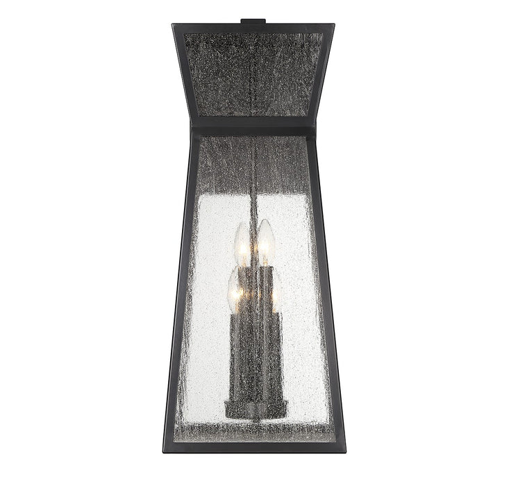 Savoy House 5-637-BK Four Light Outdoor Wall Lantern, Matte Black
