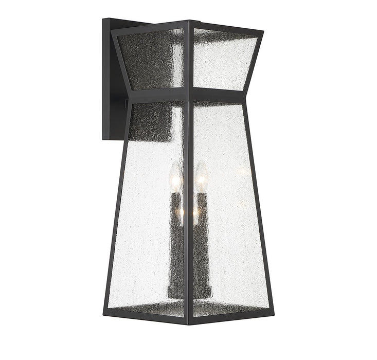 Savoy House 5-637-BK Four Light Outdoor Wall Lantern, Matte Black
