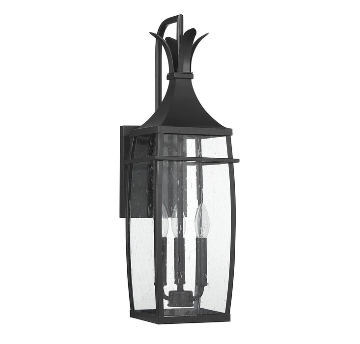 Savoy House 5-765-BK Three Light Outdoor Wall Lantern, Matte Black