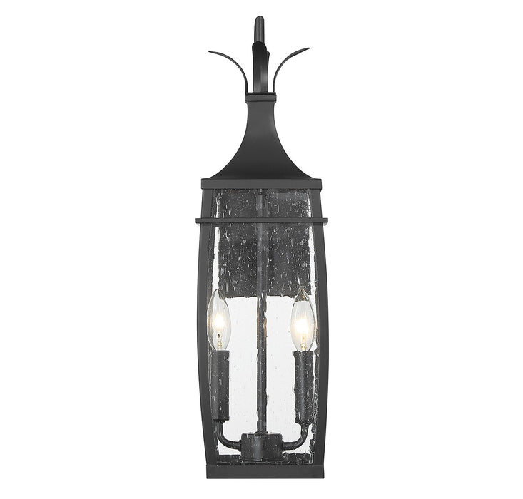 Savoy House 5-766-BK Two Light Outdoor Wall Lantern, Matte Black