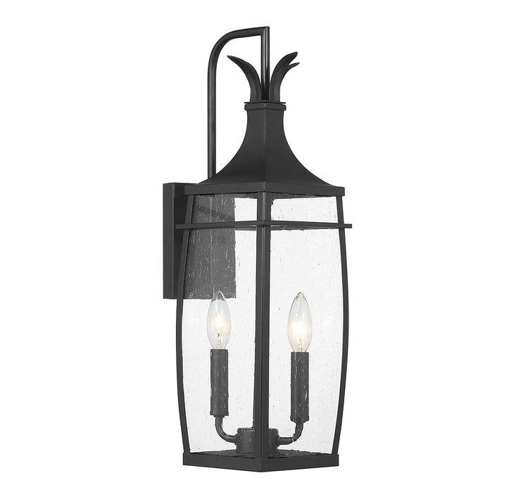 Savoy House 5-766-BK Two Light Outdoor Wall Lantern, Matte Black