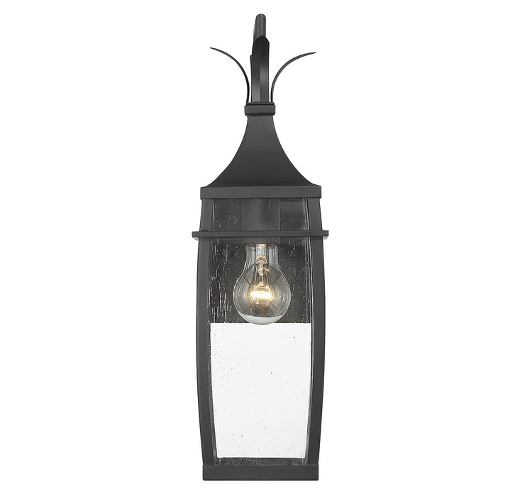 Savoy House 5-768-BK One Light Outdoor Wall Lantern, Matte Black