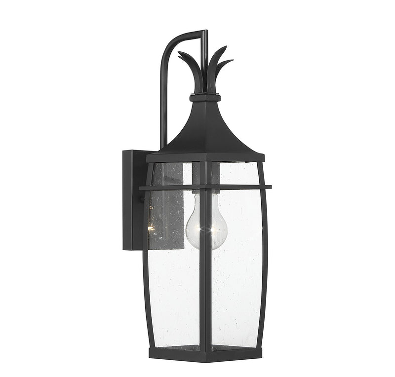 Savoy House 5-768-BK One Light Outdoor Wall Lantern, Matte Black