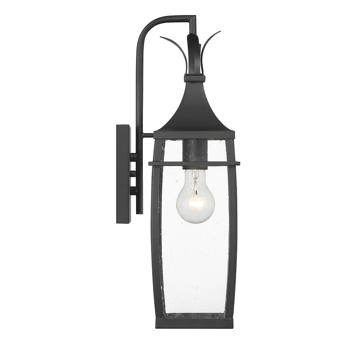 Savoy House 5-768-BK One Light Outdoor Wall Lantern, Matte Black