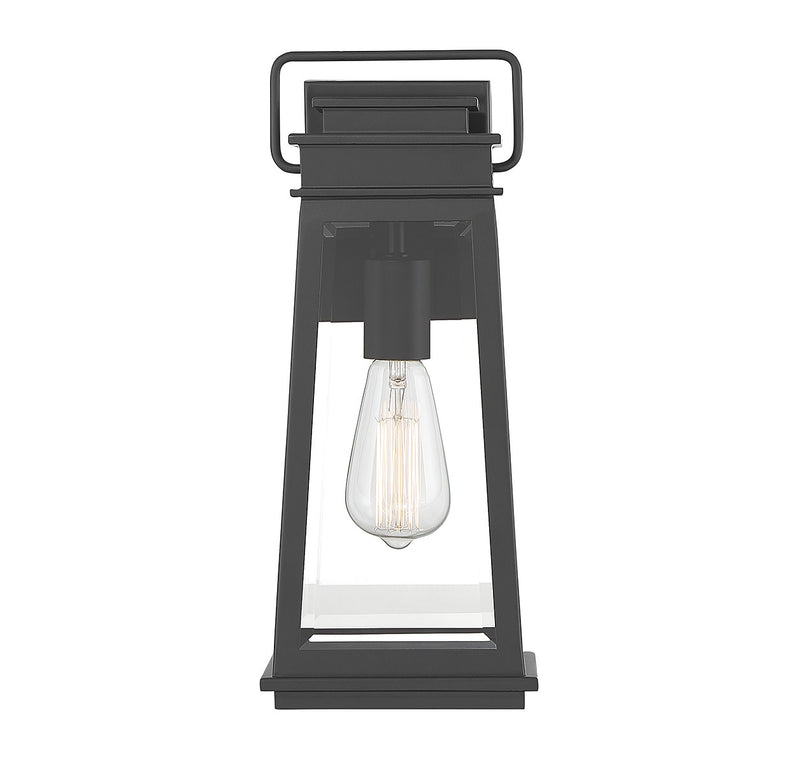 Savoy House 5-812-BK One Light Outdoor Wall Lantern, Matte Black