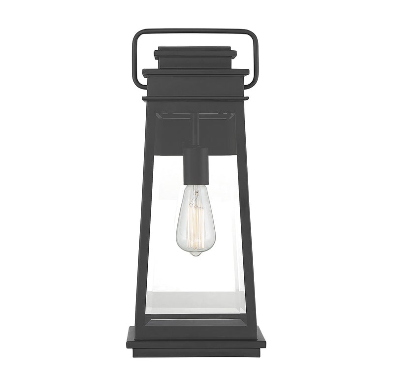 Savoy House 5-813-BK One Light Outdoor Wall Lantern, Matte Black
