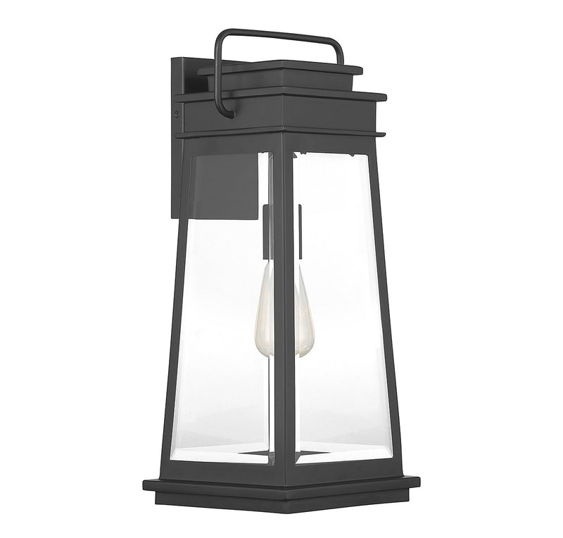 Savoy House 5-813-BK One Light Outdoor Wall Lantern, Matte Black