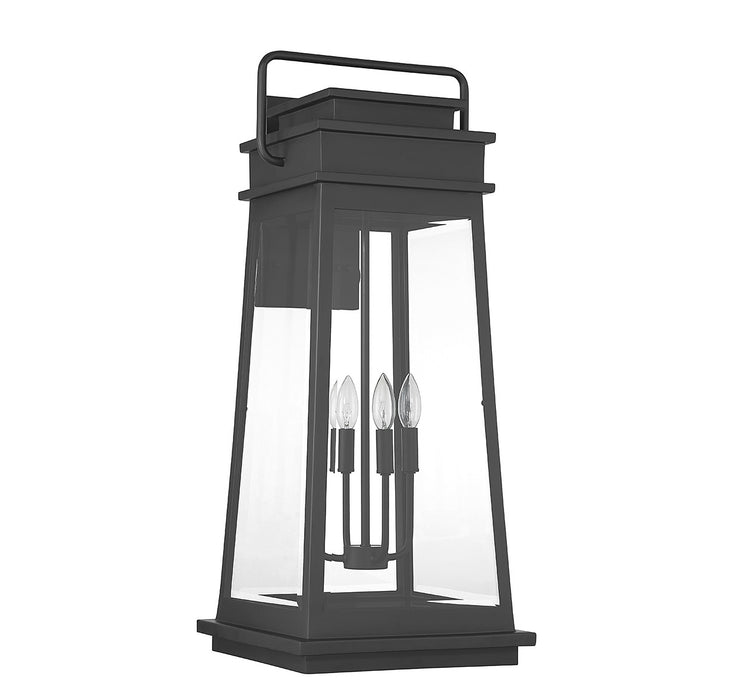 Savoy House 5-815-BK Four Light Outdoor Wall Lantern, Matte Black