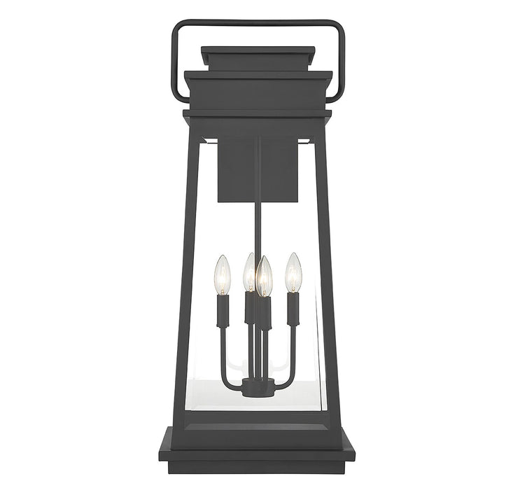 Savoy House 5-815-BK Four Light Outdoor Wall Lantern, Matte Black