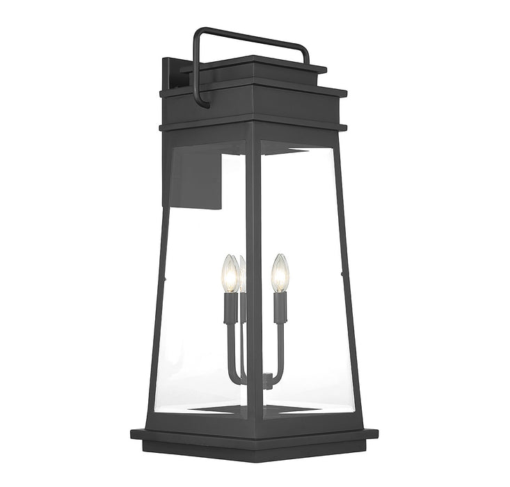 Savoy House 5-815-BK Four Light Outdoor Wall Lantern, Matte Black